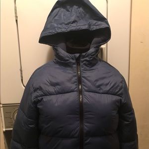 Navy blue puffer jacket Girls XL